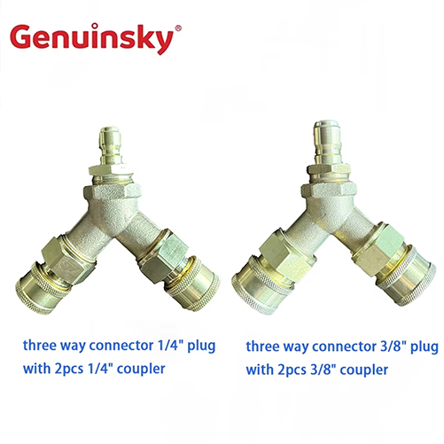 Vollkupfer Drei -Wege -Stecker