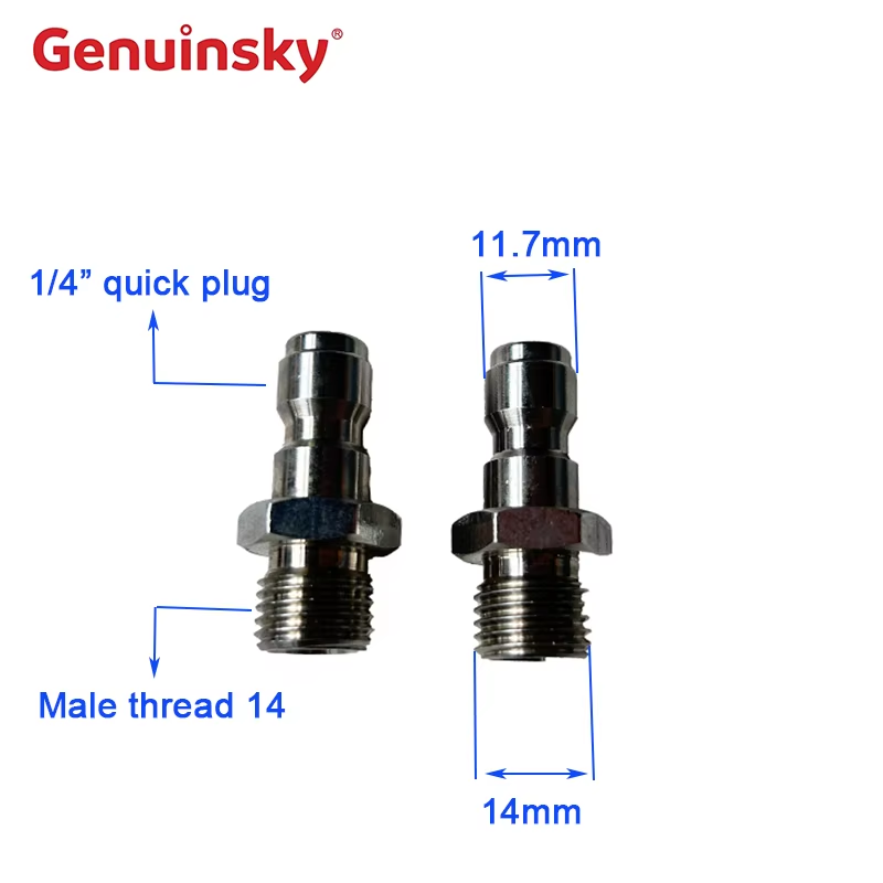 Edelstahl -Schnelleinlösungsstecker 1/4 Zoll